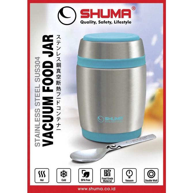 Rantang SHUMA 580 mL - Kotak Makan Tahan Panas Lunch Box Stainless