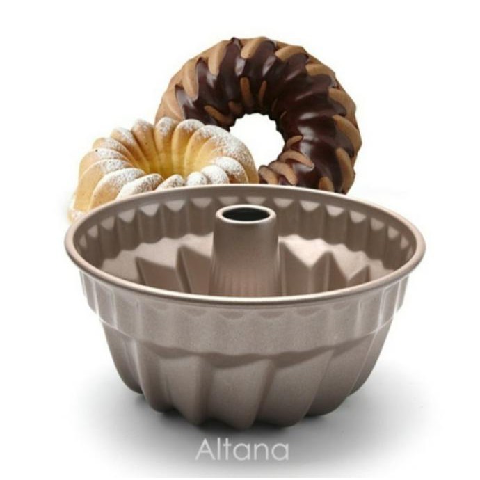 

Loyang Bolu Marmer Mini, Cake Pan, Gold Diameter 18Cm Premium Quality - 18Cm Terlaris