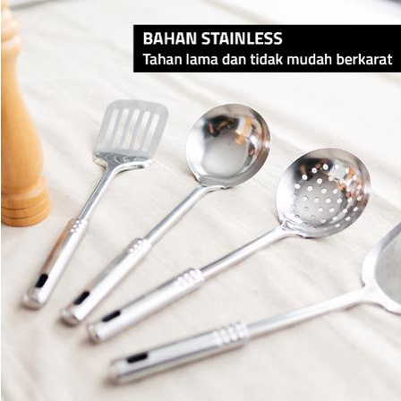 [ OBJ ] [1PCS] Spatula Stainless Spatula Centong Stainless