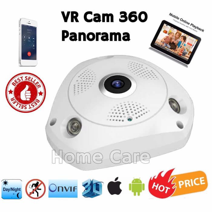 VR360-WIFI-A13 VR CAM 360 3D 1.3mp CCTV IPcam Wireless WiFi Panorama