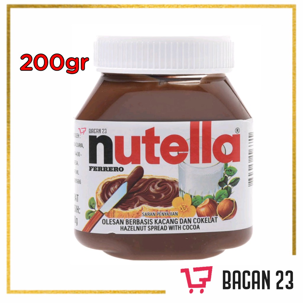 

Nutella Selai (200gr) / Selai Oles Cokelat / Bacan 23 - Bacan23