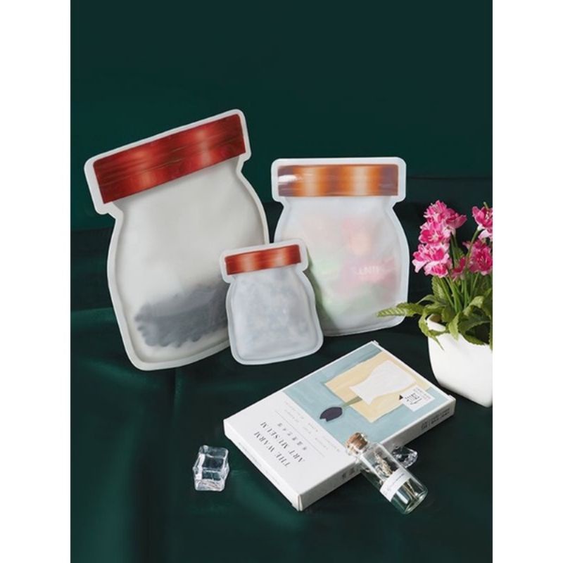 PLASTIK ZIPLOCK BAG 3D JAR FOODGRADE ZIPPER BENTUK JAR UNIK ZP