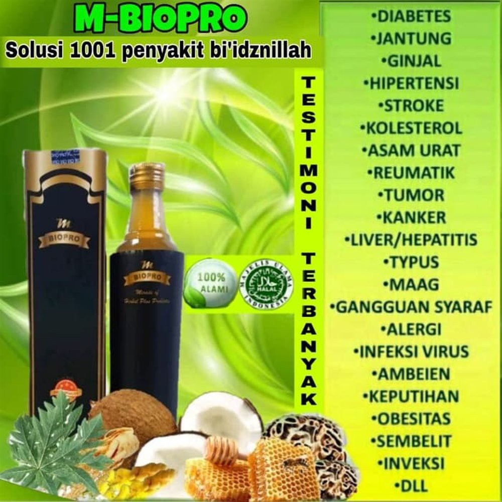 M BIOPRO ASLI HERBAL PROBIOTIK