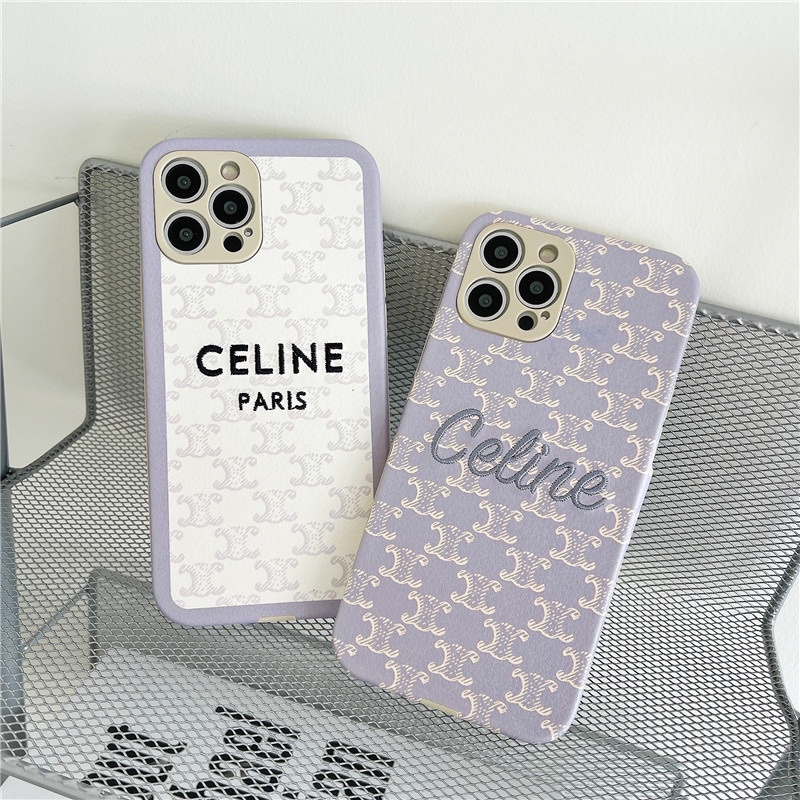 Grey C*line Softcase Branded for iphone XS XS Max XR 11 Pro Max 12 Pro Max 13 Pro Max