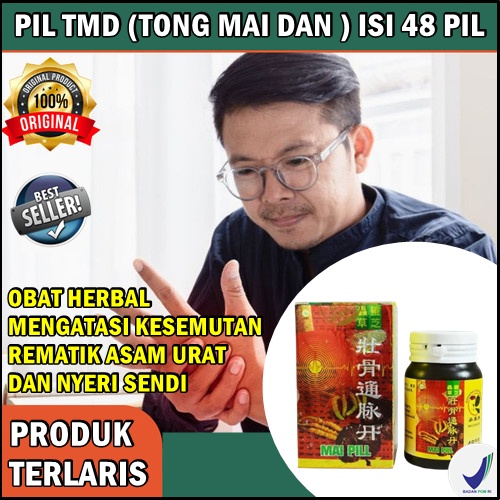 TERLARIS Obat herbal kesemutan dan asam urat PT Herba Mai pill tong mai dan TMD obat cina nyeri send