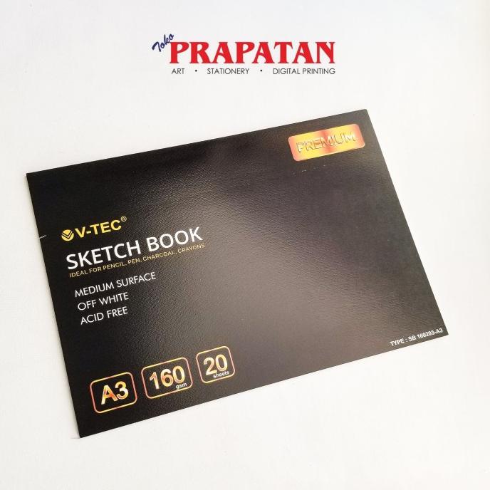 

V-TEC SKETCHBOOK A3 20 LEMBAR 160GSM / BUKU GAMBAR / BUKU SKETSA