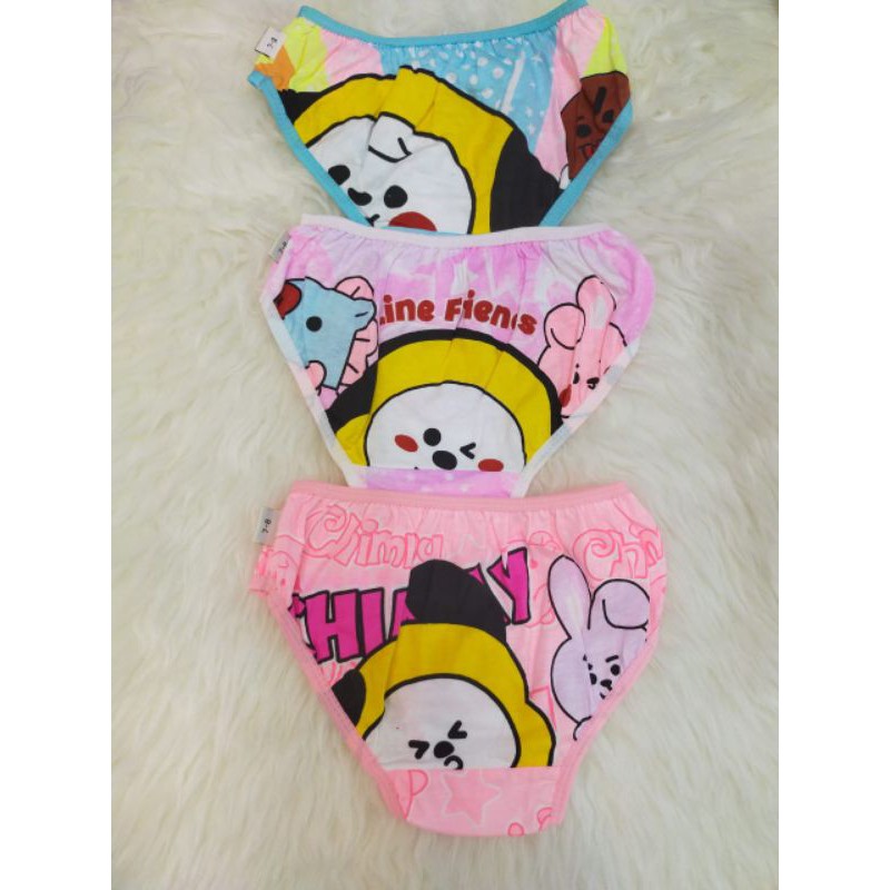 CD ANAK KOTAK CEWE MOTIF BT21 3PCS