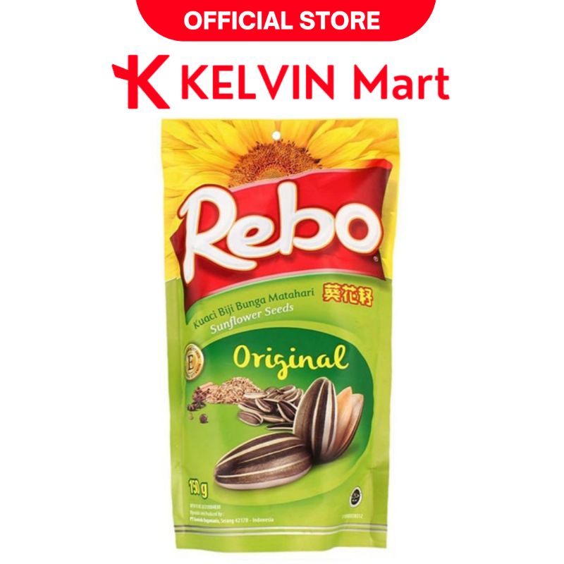 

Kwaci Rebo Kuaci Biji Bunga Matahari Original pck 150g | KELVIN Mart