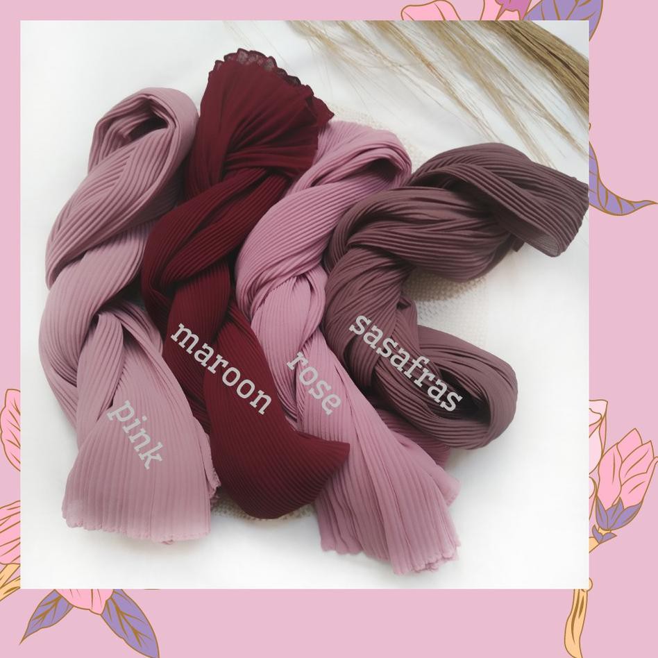 ♠ Pashmina Plisket Lidi Premium Pt. 1 By Ziad Kerudung ♥