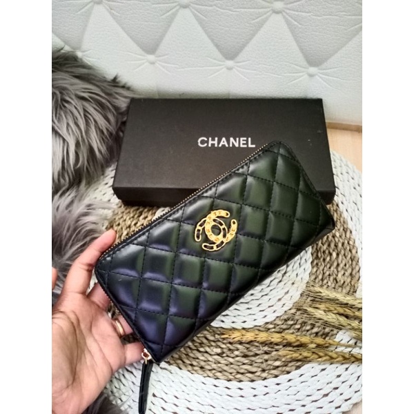 DOMPET CHANEL PANJANG 1 RESLETING FREE BOX ..