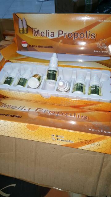 Jual Melia Propolis Melia Sehat Sejahtera 6ml 1 Box Isi 7 Botols 6ml