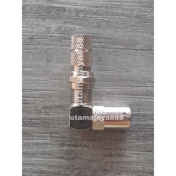 JACK ANTENA TV L DRAT BESI + CONNECTOR DRAT BESI