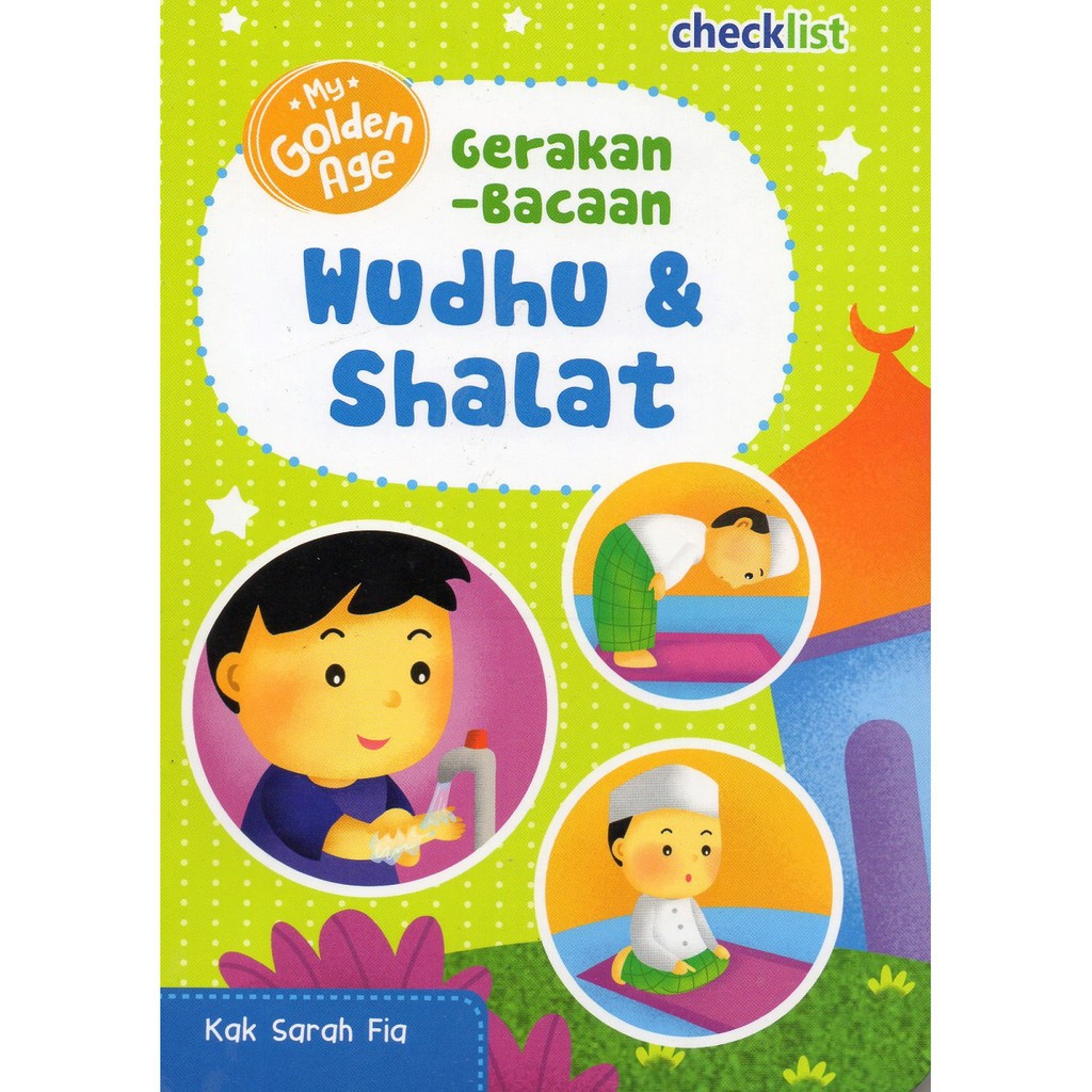Buku Board Book Anak Balita PAUD TK Gerakan Bacaan Wudhu 