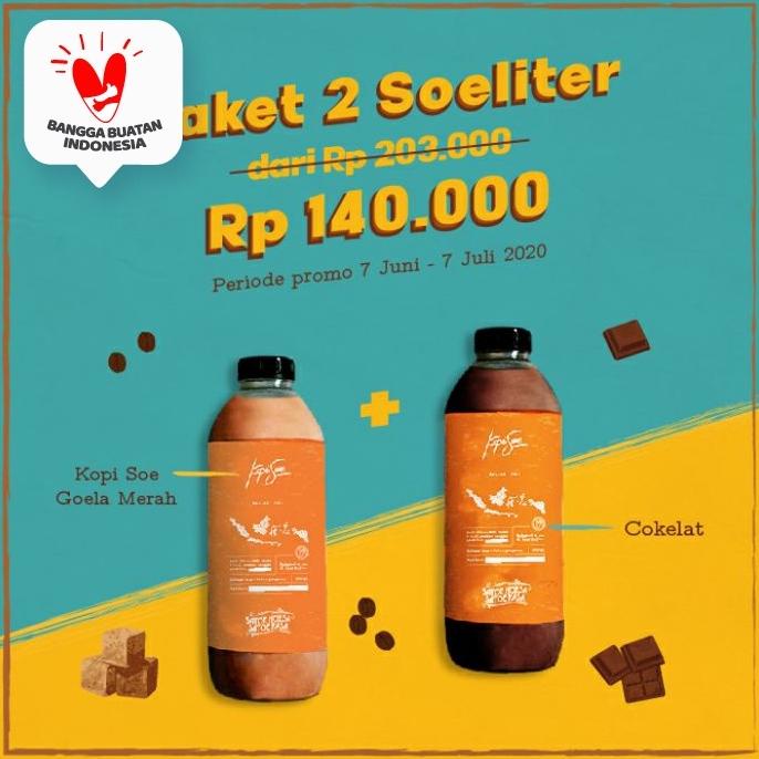

Paket Soeliter Kopi Soe Goela Merah + Es Cokelat -Diskon Besar