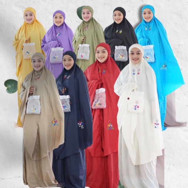 MUKENA PARASUT TAS ORGANDI SULAM PITA