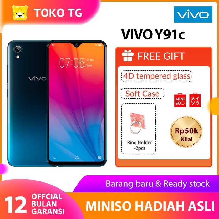 Vivo Y91C Handphone/smartphone/HP VIVO 2/32GB - GARANSI OFFICIAL VIVO