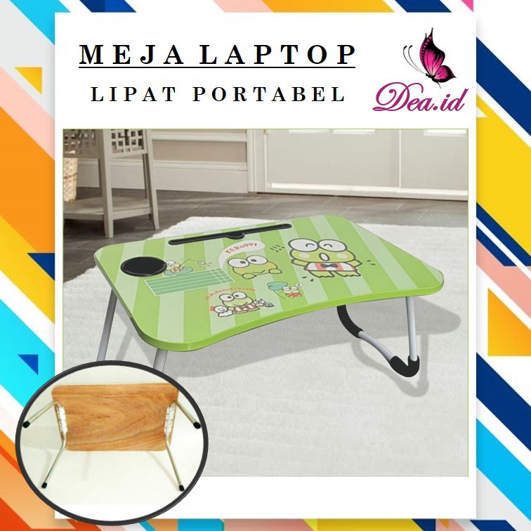 [DEASHOP] [MADE IN LOKAL] MEJA BELAJAR LIPAT - MEJA LAPTOP LEPTOP PORTABEL MOTIF ANAK &amp; DEWASA