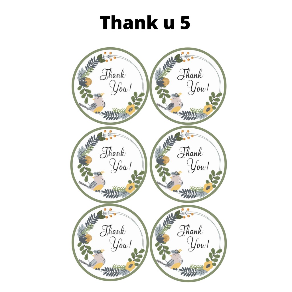 Sticker Thank You Sticker Tumblr Olshop Aesthetic Murah