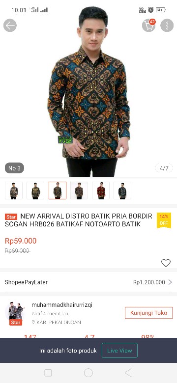 Baju Batik Pria Gus Azmi Syubbanul Muslimin Batik Katun Halus Hadroh Azzahir Hilwa Ala Santri Modern