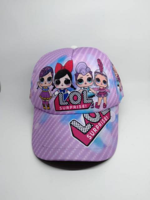 topi anak kartun LOL / topi anak / topi anak print / topi anak karakter