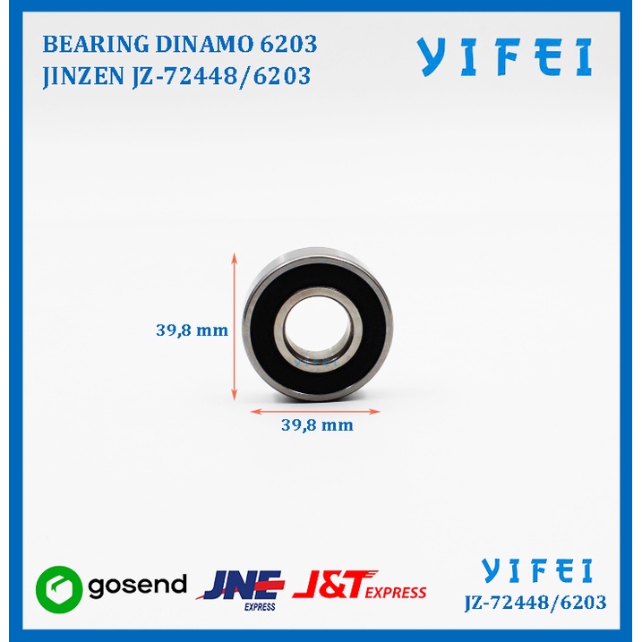 BEARING DINAMO JAHIT 6203 CLUTCH MOTOR YIFEI-72448/6203