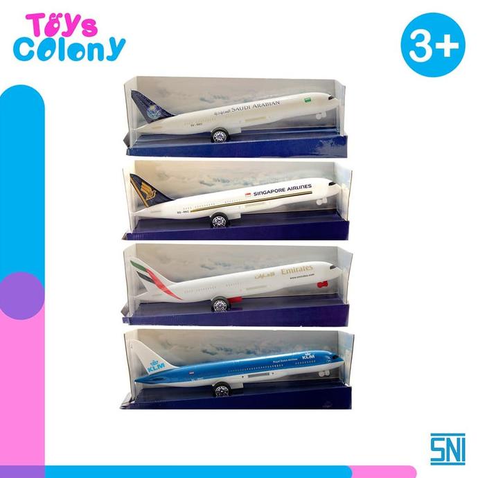 Mainan Pesawat Boeing KLM,EMIRATES,SINGAPORE AIRLINES,SAUDI ARABIAN