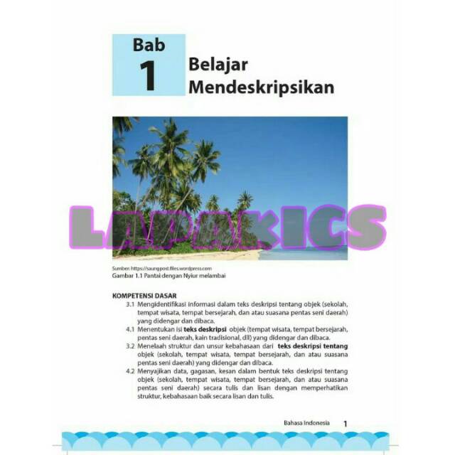 Buku Bahasa Indonesia Kelas 7 SMP Kelas 1 Kurikulum 2013 Revisi 2017-2018 Kurtilas BIo-3
