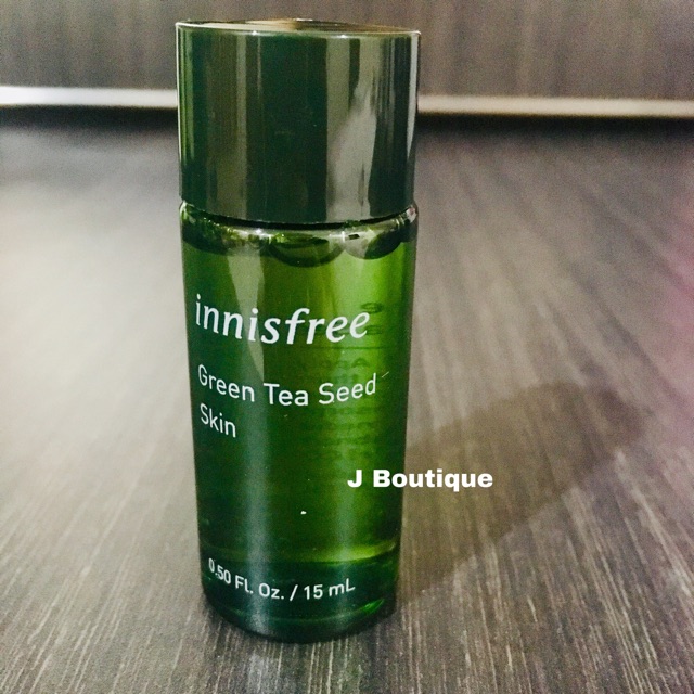 innisfree Green Tea Seed Skin Trial Kit 15ml Travel Size Greentea Fresh