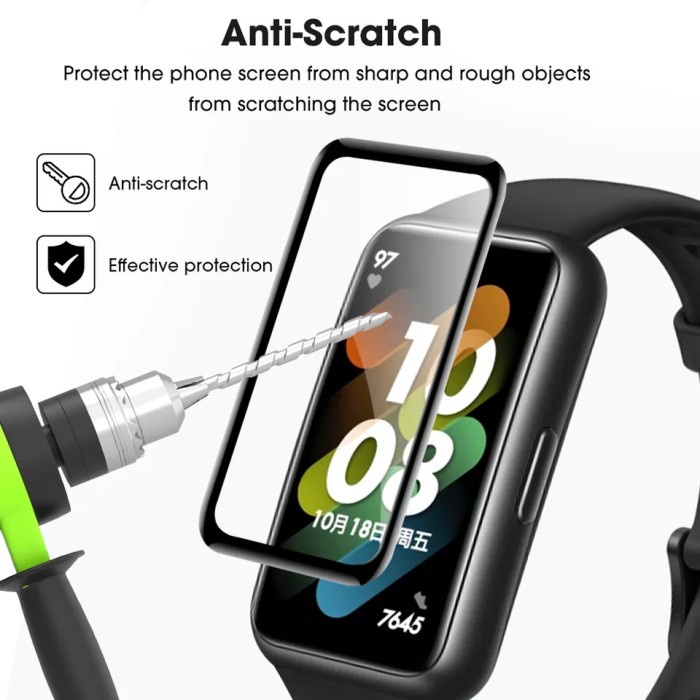 Anti Gores Full Cover Screen Protector Pelindung Layar Huawei Band 7