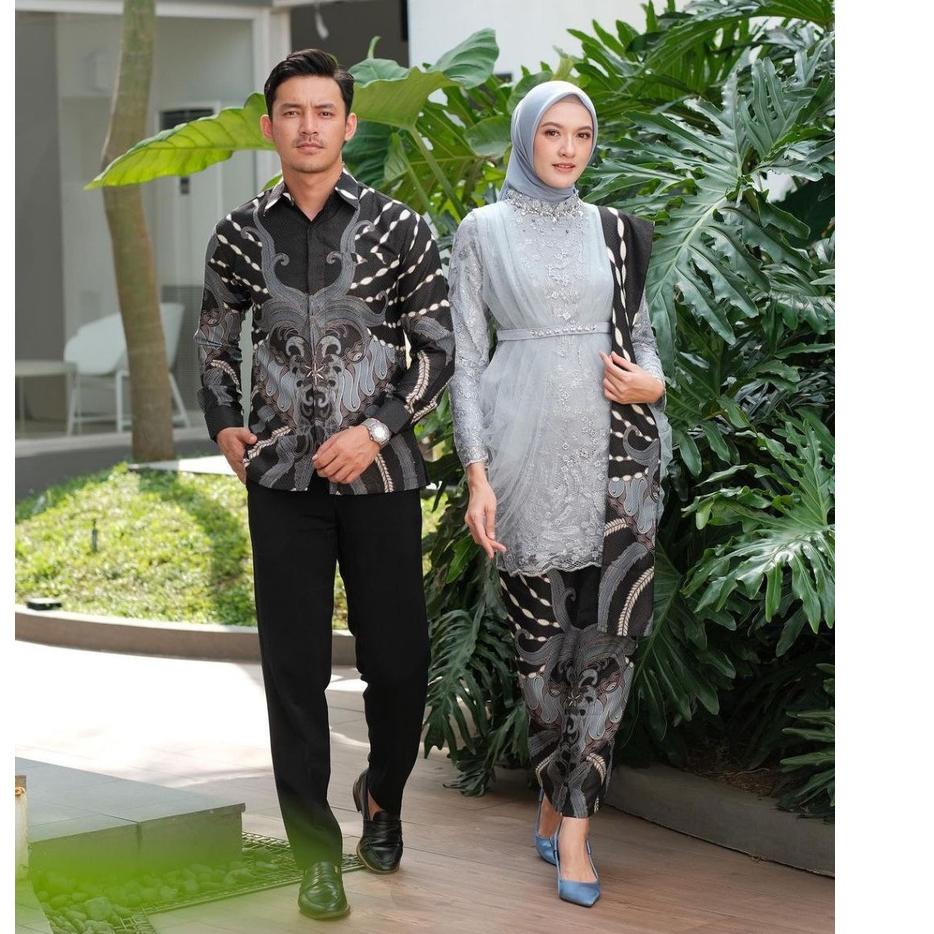 ((REKOMENDASI)) Baju Couple Batik Kebaya Brokat Modern, Batik Kebaya Lamaran Tunangan Baju Batik Wis