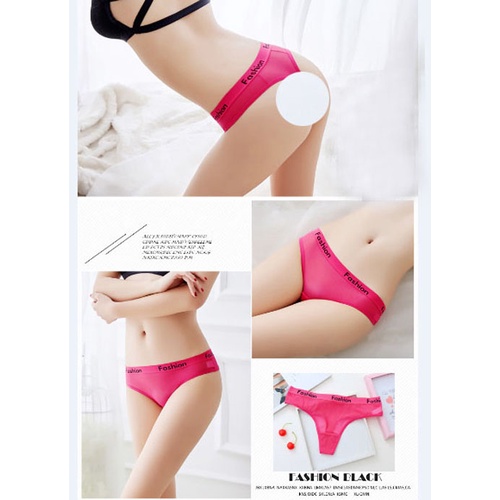 Celana Dalam Wanita Sexy Huruf Fashion Low Waist G Sting transparan Jala Kenyamanan Thong 3C183