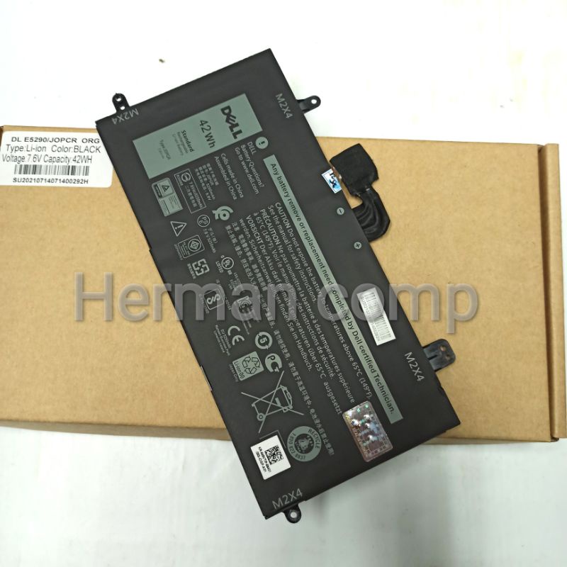 Original Baterai Dell Latitude 12 5285 5290 5285 E5285 E5290 2 in 1 Series J0PGR 42Wh