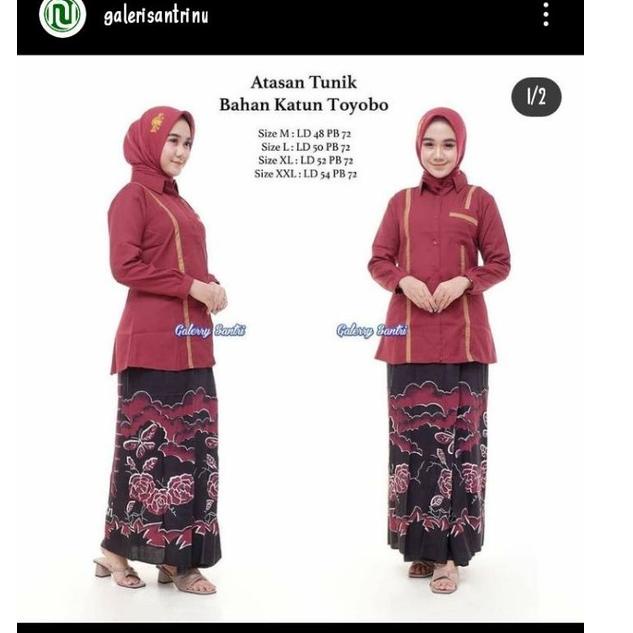 qxb BAJU SANTRIWATI | SETELAN BAJU SANTRI PUTRI x33♘
