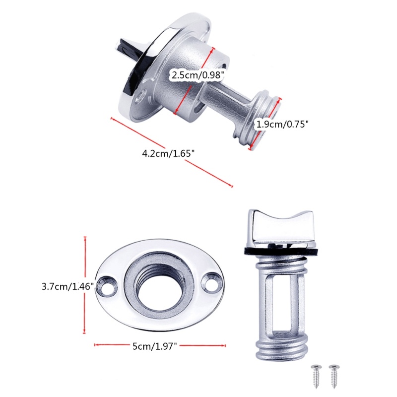 Zzz Plug Hull 1 &quot;Lubang Bahan Stainless Steel Untuk Perahu