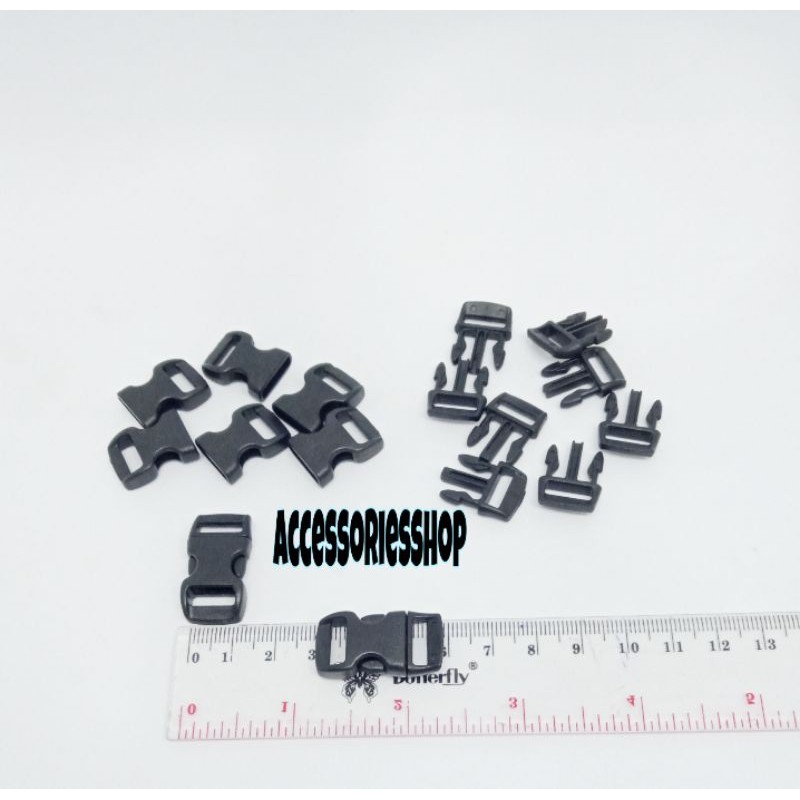 RB Hp 10 Act Buckle Gelang Tas Kunci Sodok 1cm Buckle Kalung Kucing-500Pcs