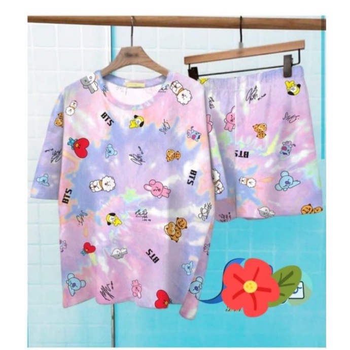 SET JUMBO TIE DYE BTS / SET BTS / SET BT21 / SET TIE DYE / SETELAN BTS / STELAN BTS / SETELAN BT21
