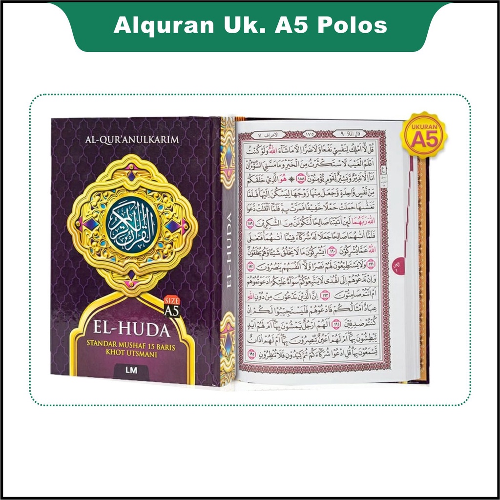 Al Qur'an Non Terjemah Tajwid Warna A5, Mushaf Al Quran Sedang, Al Quran Tajwid, Alquran, Al-Quran, Quran, Alquran Al-KARIM