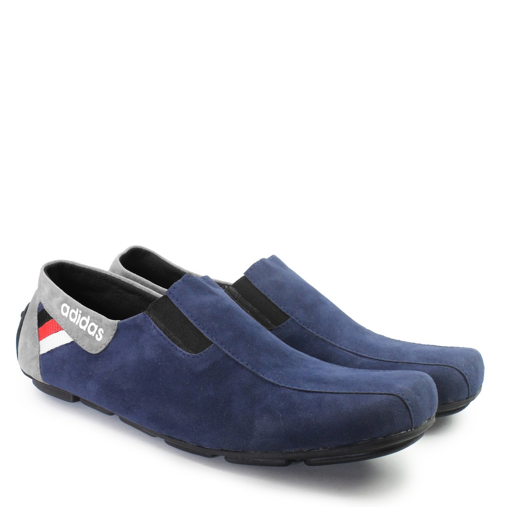 [ POLOS ] Sepatu Slip On Pria Messy Casual Pria Hitam Coklat Navy Tan Abu Paling Murah