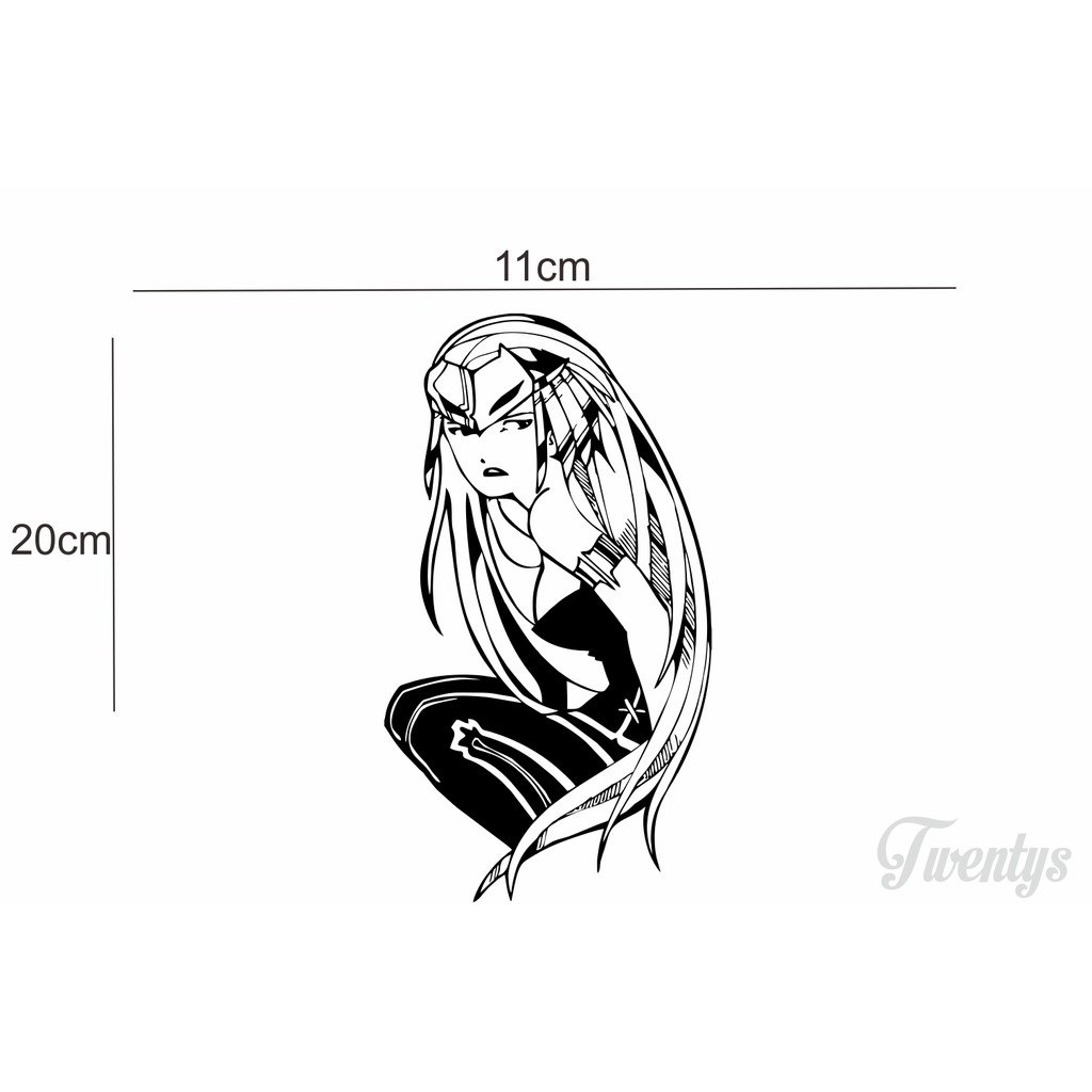 

STIKER DE ANIME GIRLS CUTTING STICKER VINYL DECAL