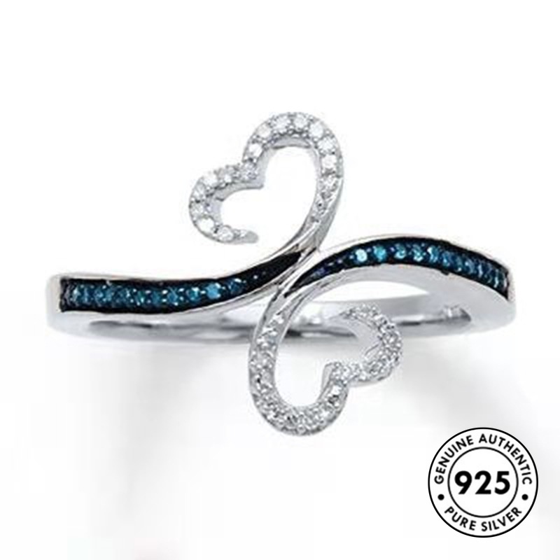 Cincin Sterling Silver 925 Model Kupu-Kupu Hollow Untuk Wanita