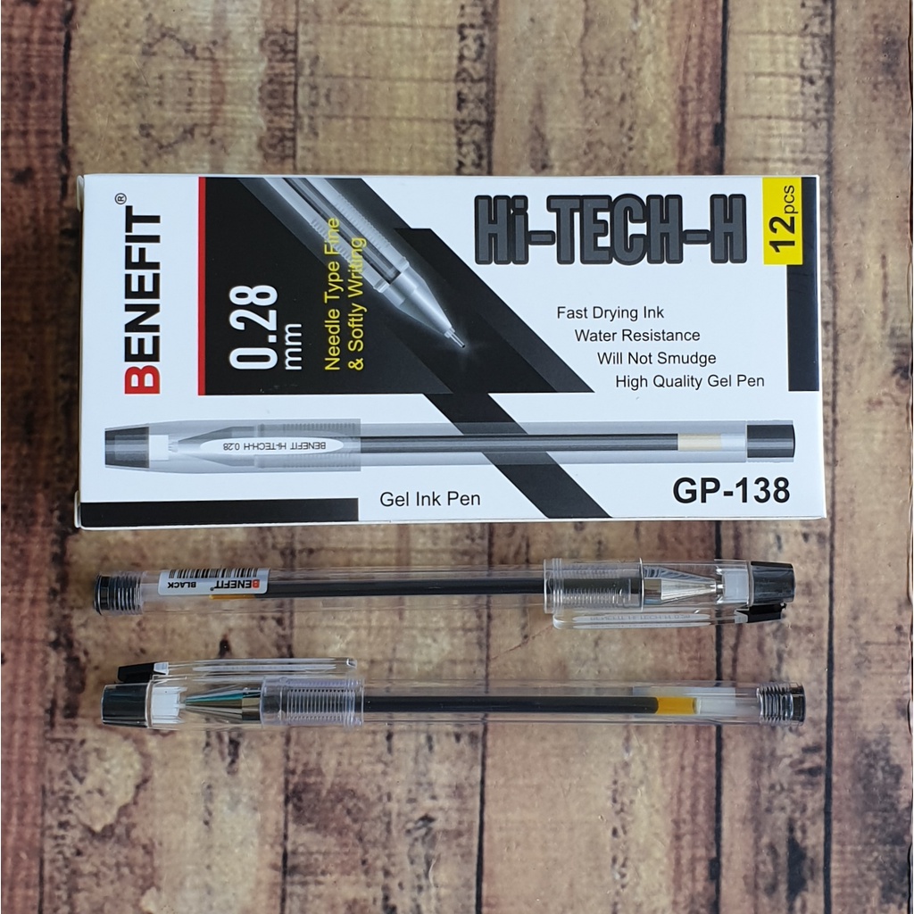 1pcs Pen Hi-Tech BENEFIT 0.28 mm GP-138 - Ballpoint Hightech Gel Ink Pen - Gelpen