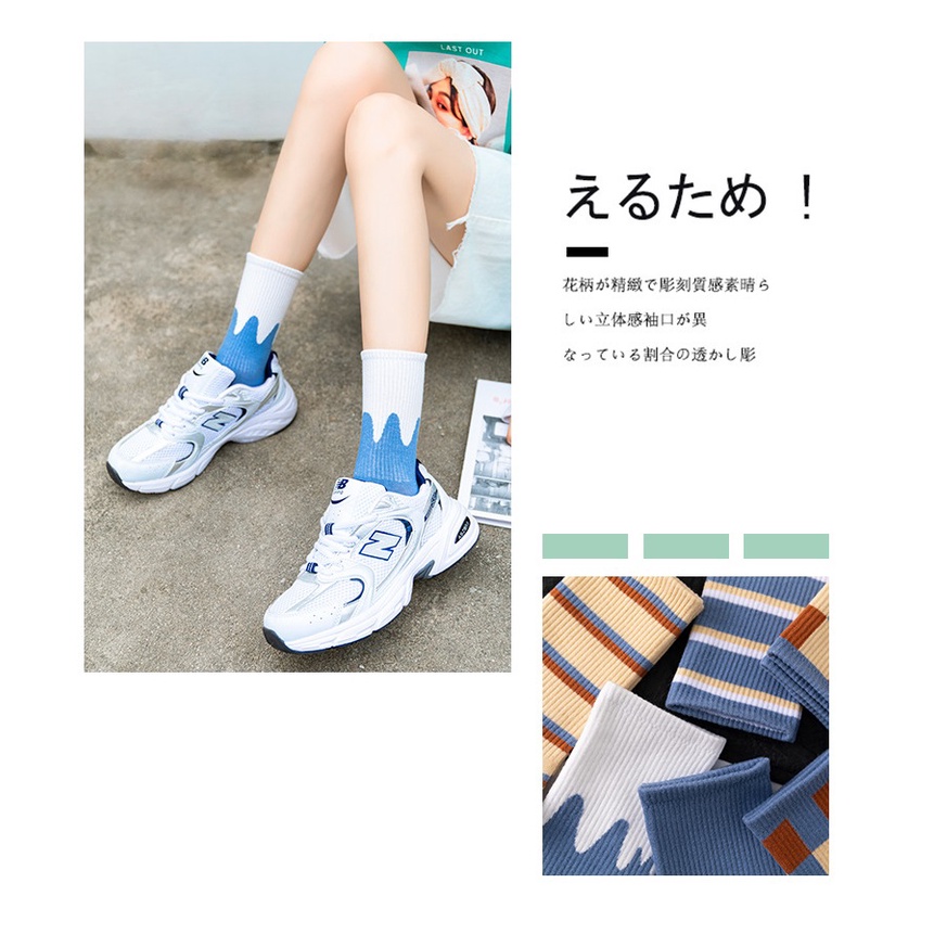 ENNWEN KK68 Kaos Kaki Wanita Japanese Spring And Summer Collection Women Sock-7