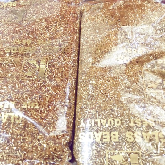 payet jepang Gold silver K payet patah bambu pendek King mgb aplikasi kebaya gaun dress 450gr