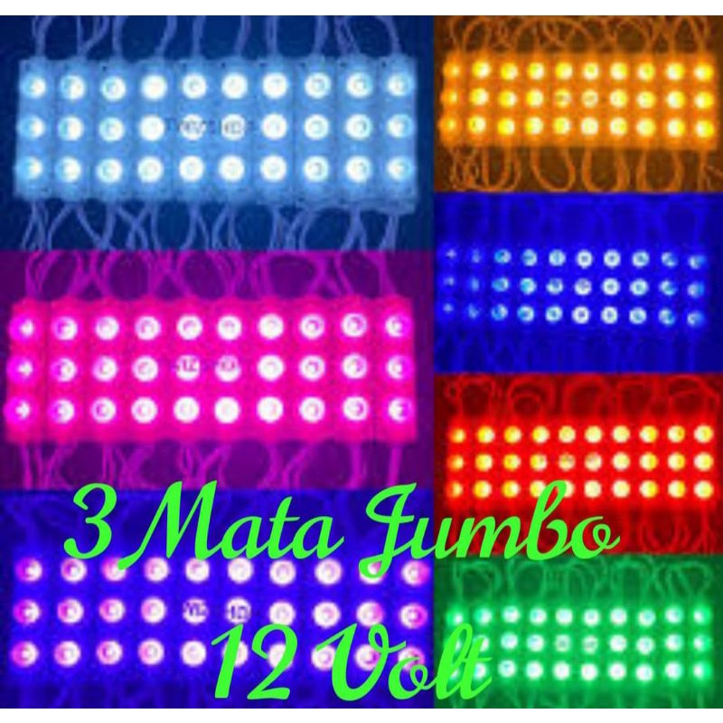 12V LED MODUL 3 MATA 12 VOLT 3W JUMBO