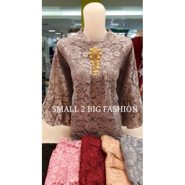 Blouse brukat jumbo / blus brokat pesta / baju brokat XL XXL / atasan kebaya brukat besar / kebaya