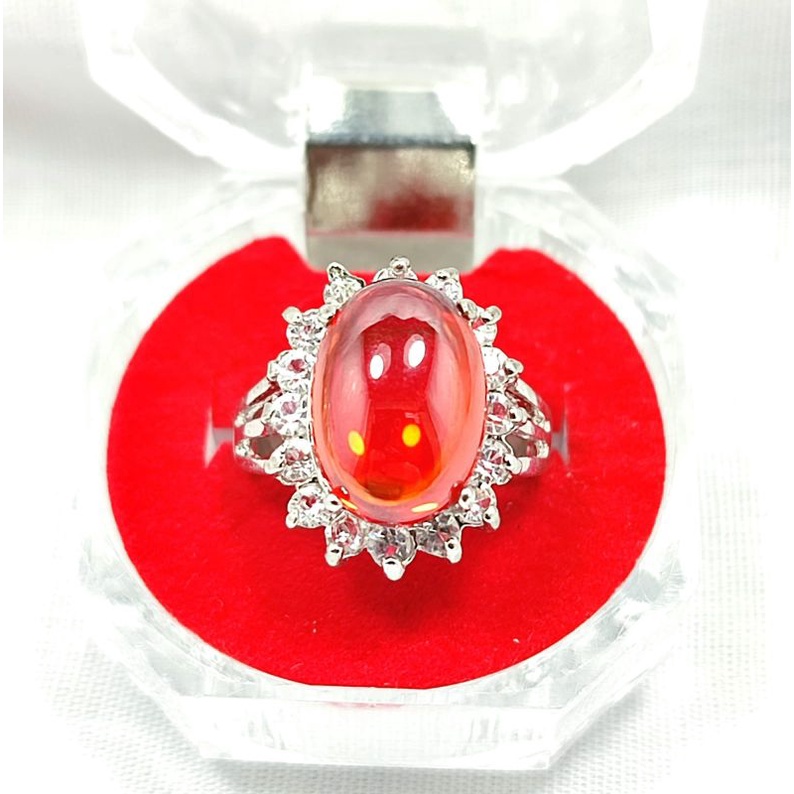 BATU ORANGE SAFIR PAPARACHA CATAM (LADIES)