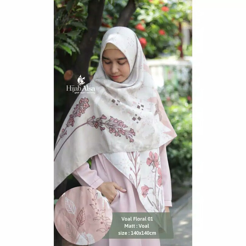 VOAL SCARF SERIES TERBARU BY HIJAB ALSA | PREMIUM VOAL SYARI BY HIJAB ALSA | HIJAB SEGI EMPAT MOTIF