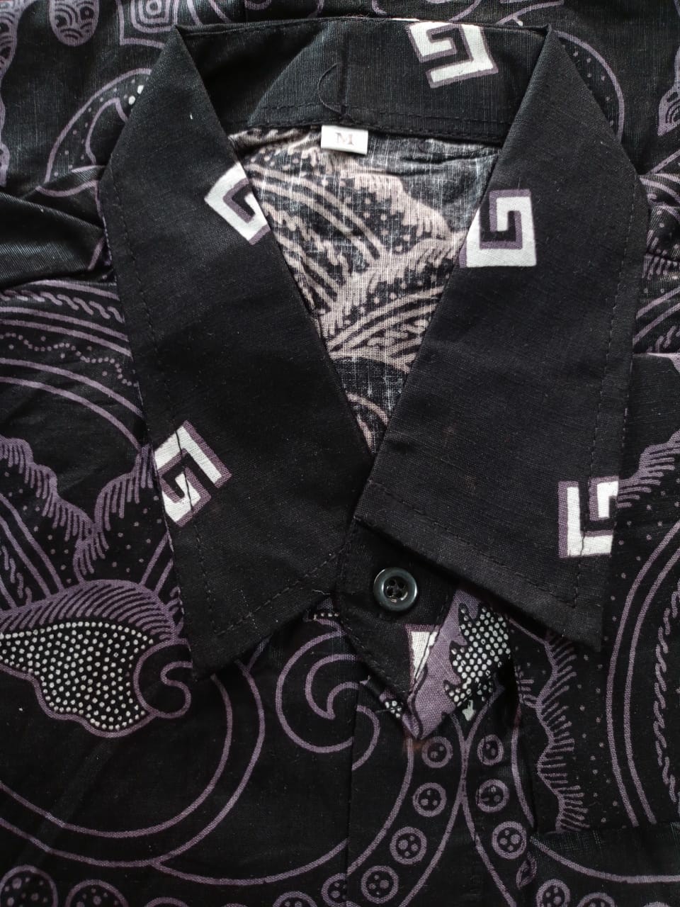 Batik Pria Lengan Panjang Batik Azmil Hrb026 Motif Keratonan Kode 002 Size M L Xl Xxl Reguler