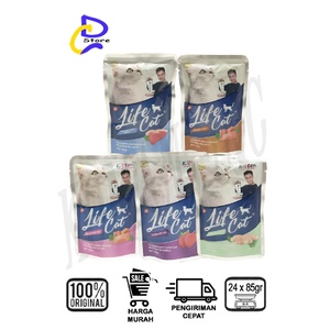 LIFE CAT POUCH ALL VARIAN 1 BOX EKPEDISI