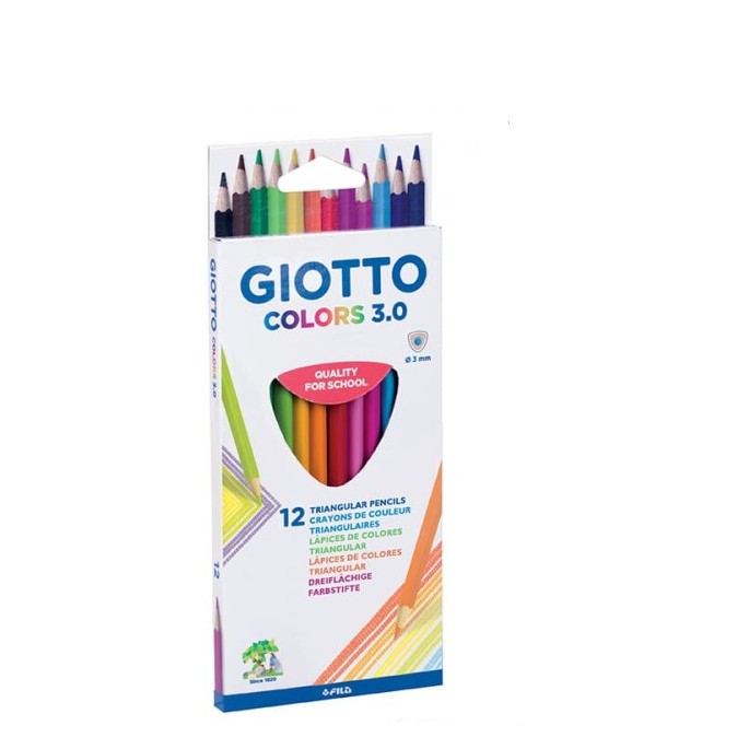 

GIOTTO COLOR 3.0 TRIANGULAR 12 , 24 , 36 COLOURS